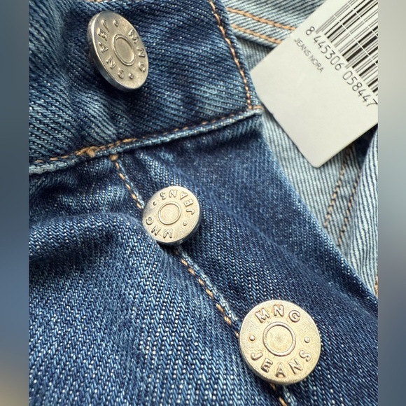 MANGO Women's 6 High Waist Wide Leg Jeans Blue - Picture 12 of 16